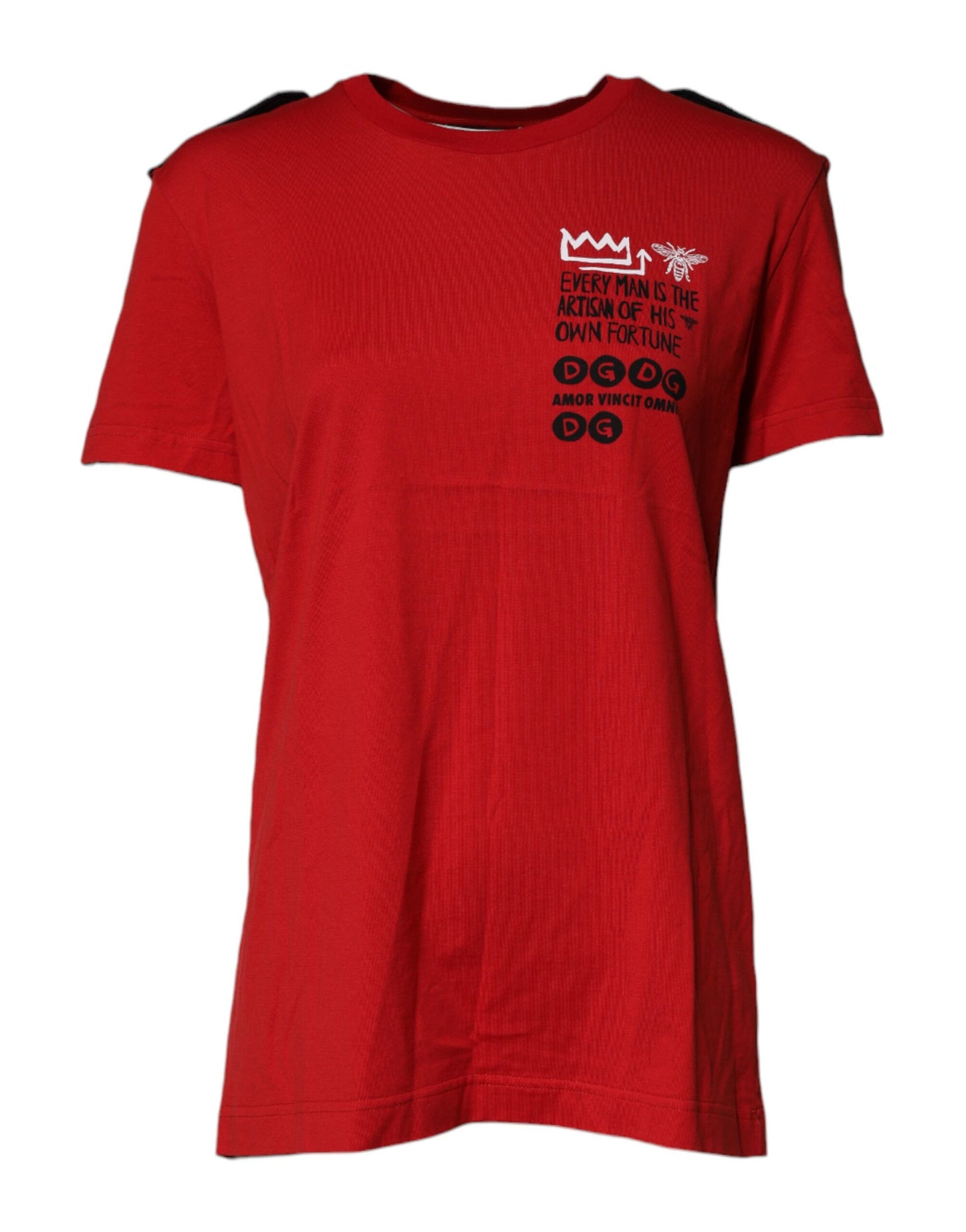 Dolce & Gabbana Red Cotton Round Neck Short Sleeves T-shirt Dolce & Gabbana