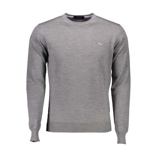 Harmont & Blaine Gray Wool Men Sweater Harmont & Blaine