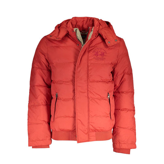 La Martina Orange Polyamide Men Jacket La Martina