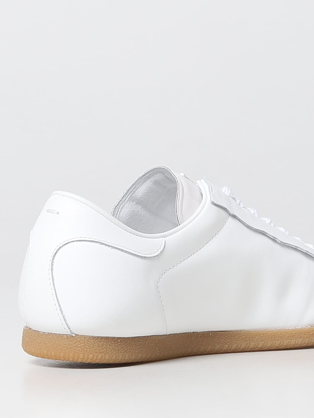 Maison Margiela Low Featherlight Leather And Suede Sneakers Maison Margiela