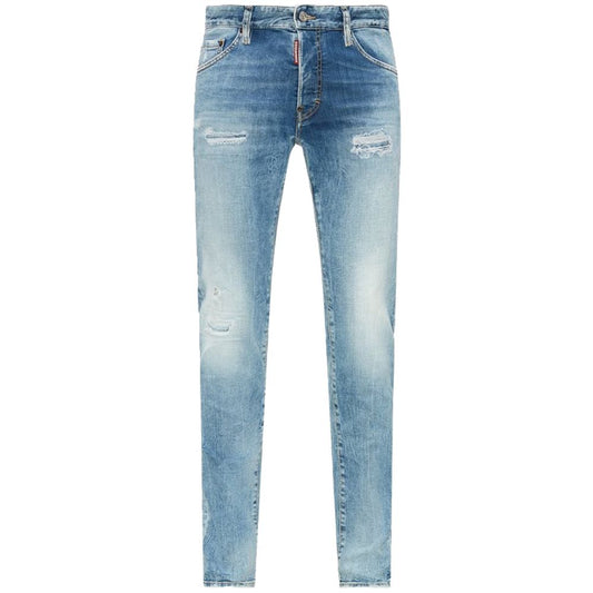Dsquared² Blue Cotton Jeans & Pant Dsquared²