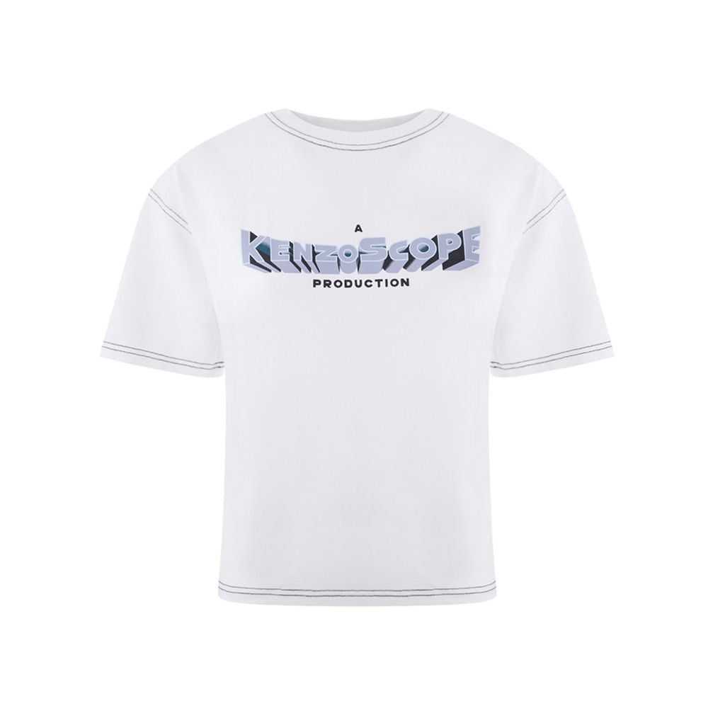 Kenzo Elegant White Cotton Top for Women Kenzo
