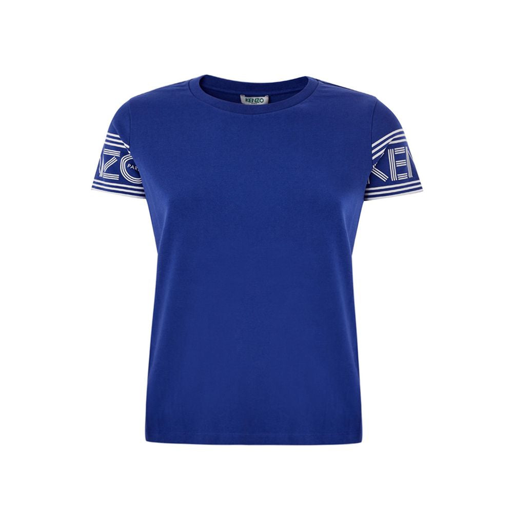 Kenzo Chic Blue Cotton Tee for Stylish Comfort Kenzo