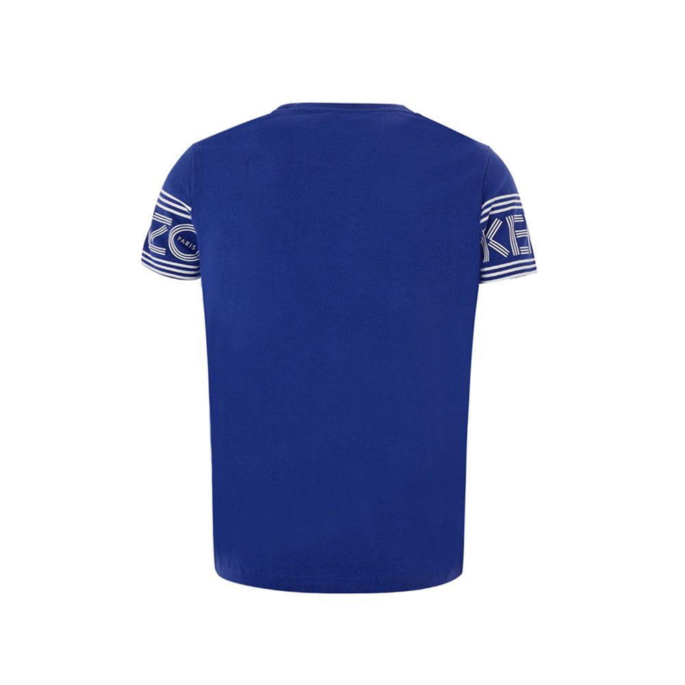 Kenzo Chic Blue Cotton Tee for Stylish Comfort Kenzo