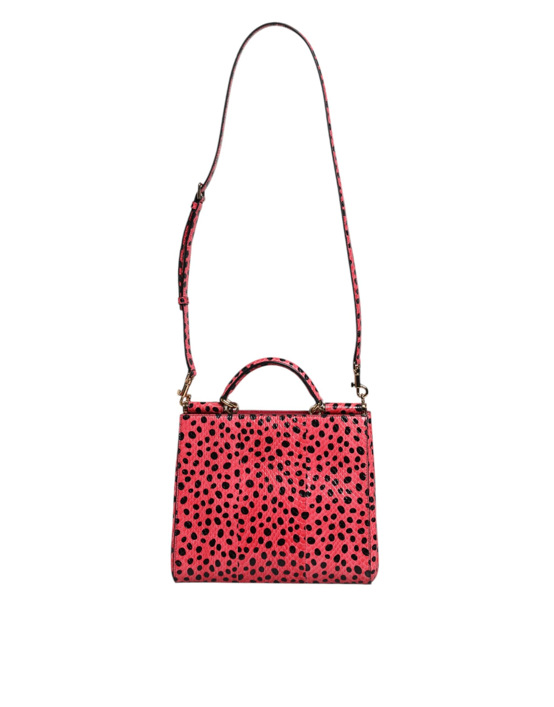 Dolce & Gabbana Pink Exotic Leather Top Handle Tote Crossbody Bag Dolce & Gabbana