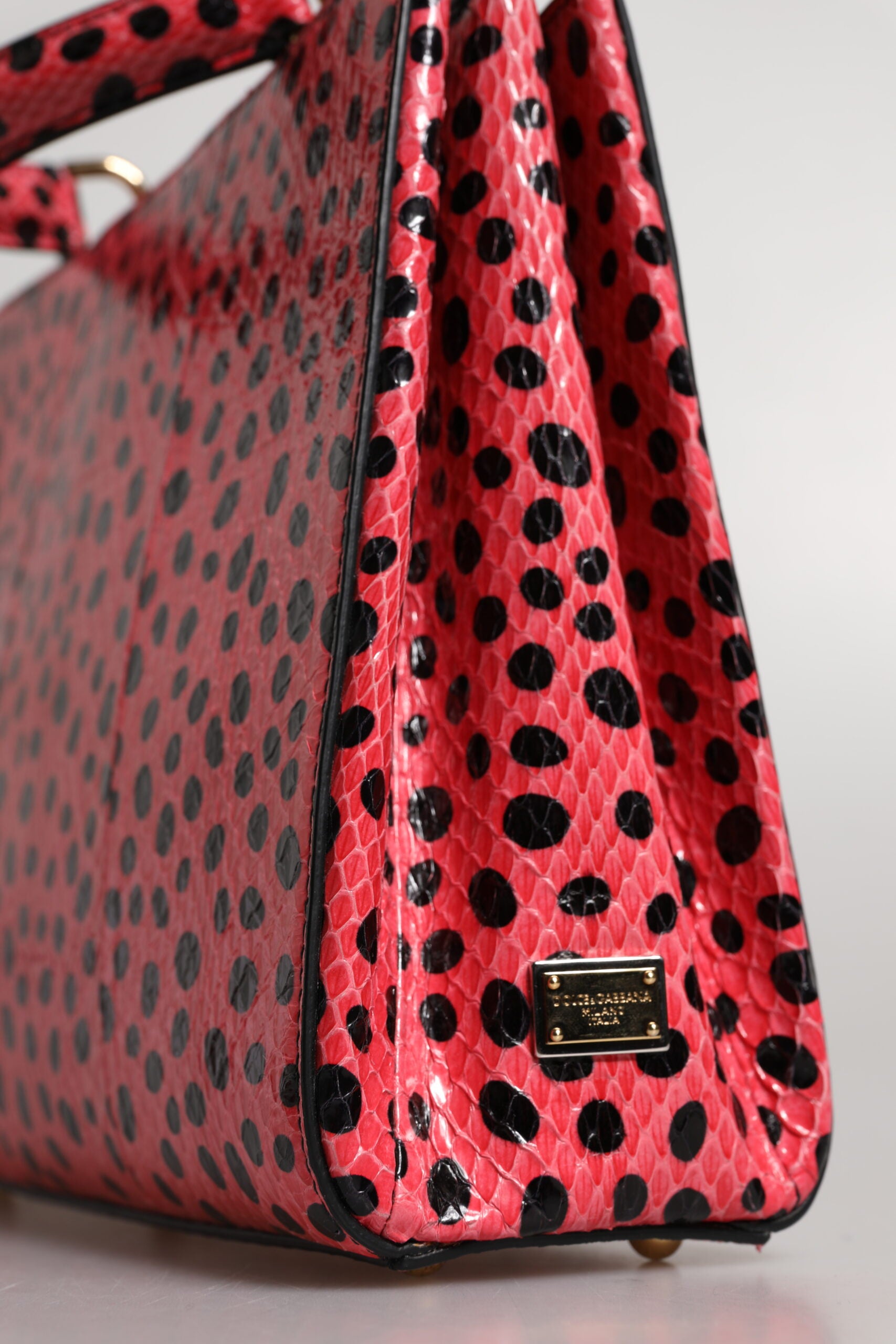 Dolce & Gabbana Pink Exotic Leather Top Handle Tote Crossbody Bag Dolce & Gabbana
