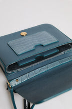 Dolce & Gabbana Green Exotic Leather DG Plaque Crossbody Mini Bag - Eljoys Fashion 