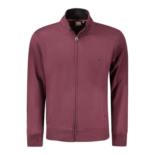 Coveri Moving Red Cotton Men Sweater Coveri Moving