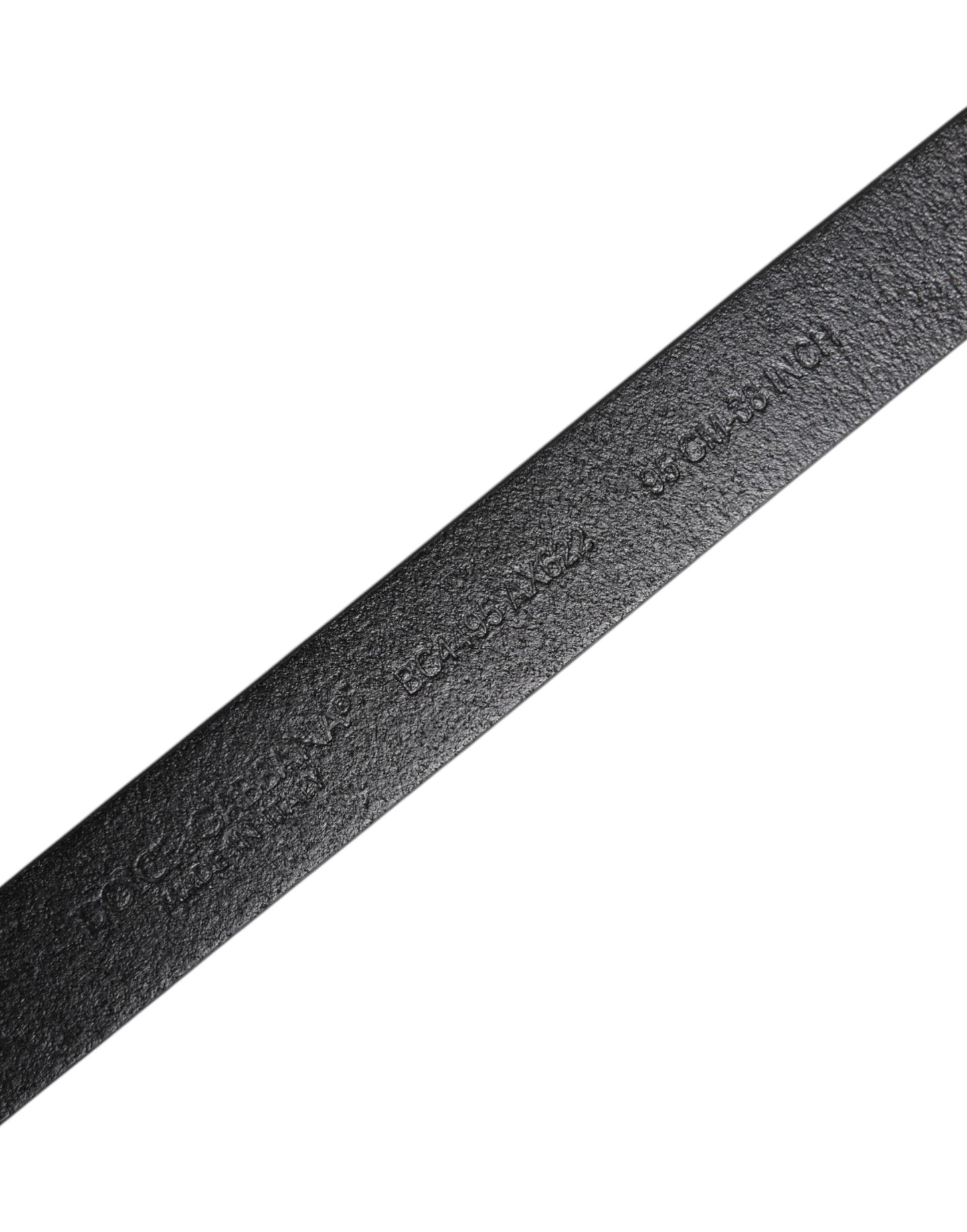 Dolce & Gabbana Black Calf Leather Gold Metal Buckle Belt Dolce & Gabbana