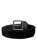 Dolce & Gabbana Black Leather Metal Buckle Classic Belt - Eljoys Fashion 