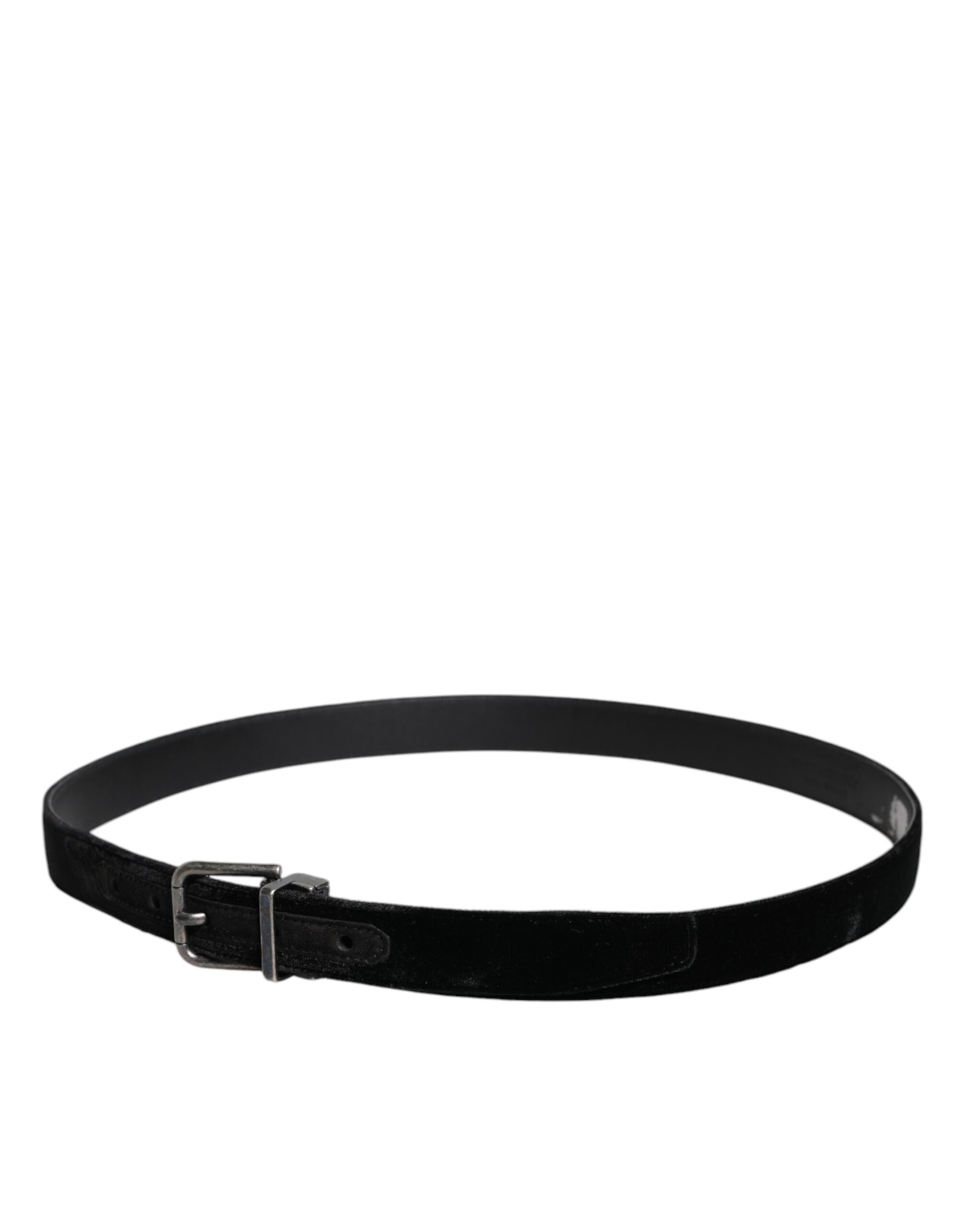 Dolce & Gabbana Black Leather Metal Buckle Classic Belt Dolce & Gabbana