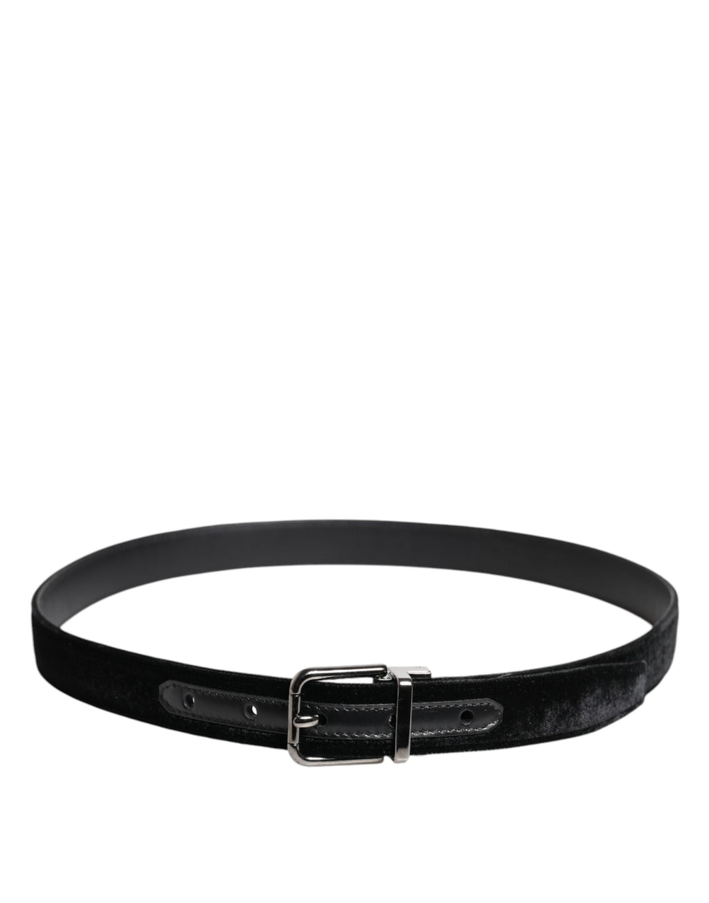 Dolce & Gabbana Black Leather Metal Buckle Classic Belt - Eljoys Fashion 
