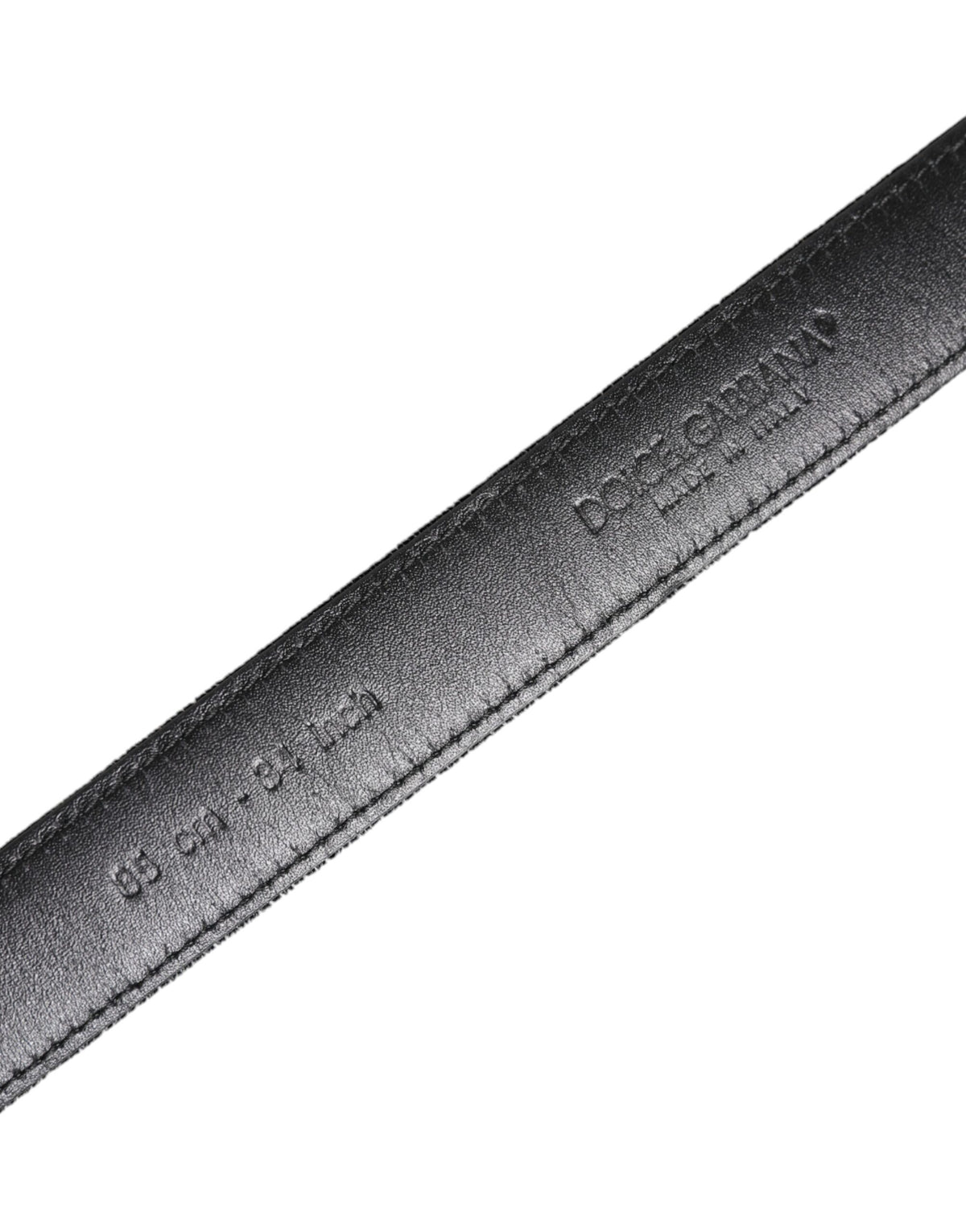Dolce & Gabbana Black Leather Metal Buckle Classic Belt - Eljoys Fashion 