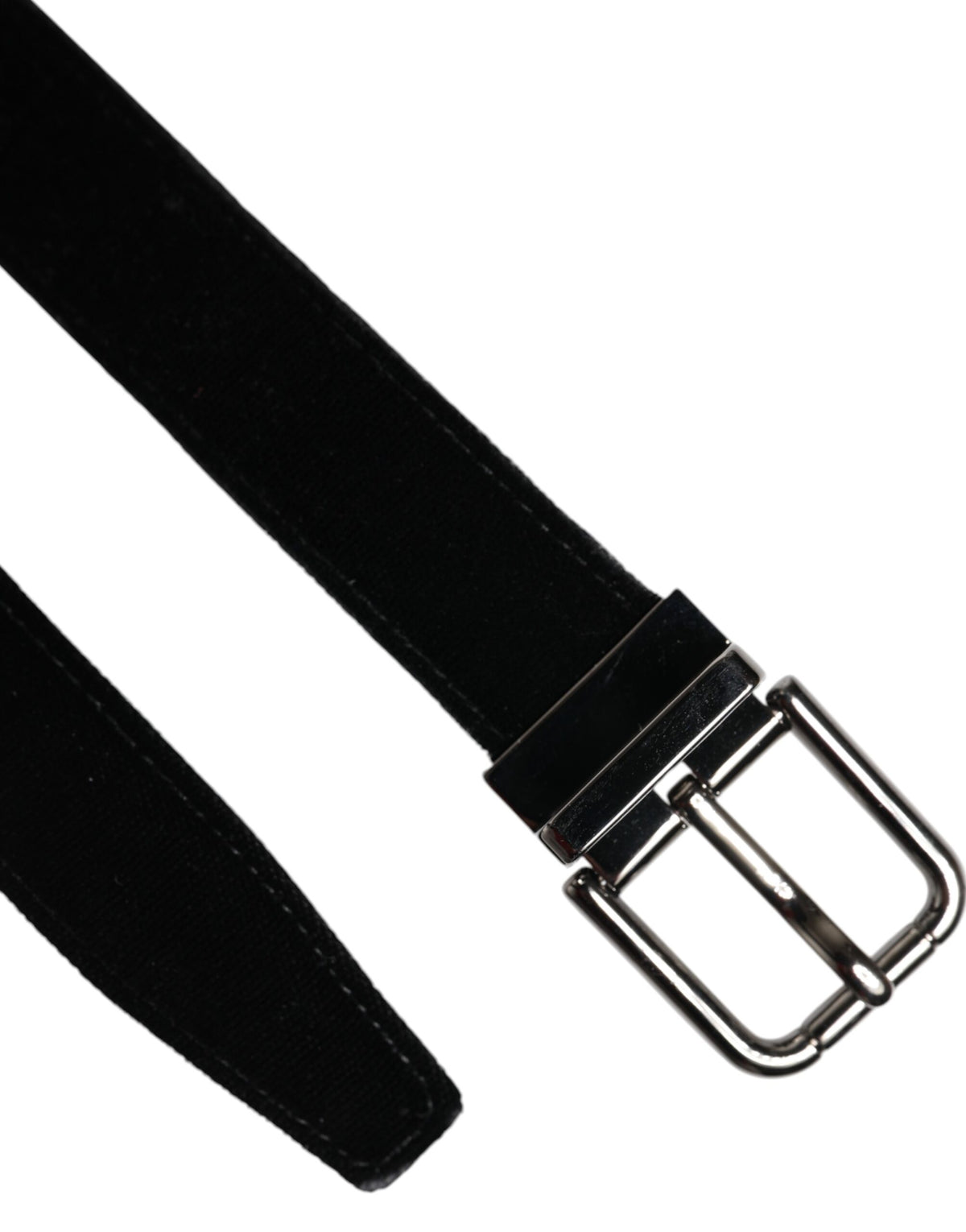 Dolce & Gabbana Black Leather Metal Buckle Classic Belt - Eljoys Fashion 