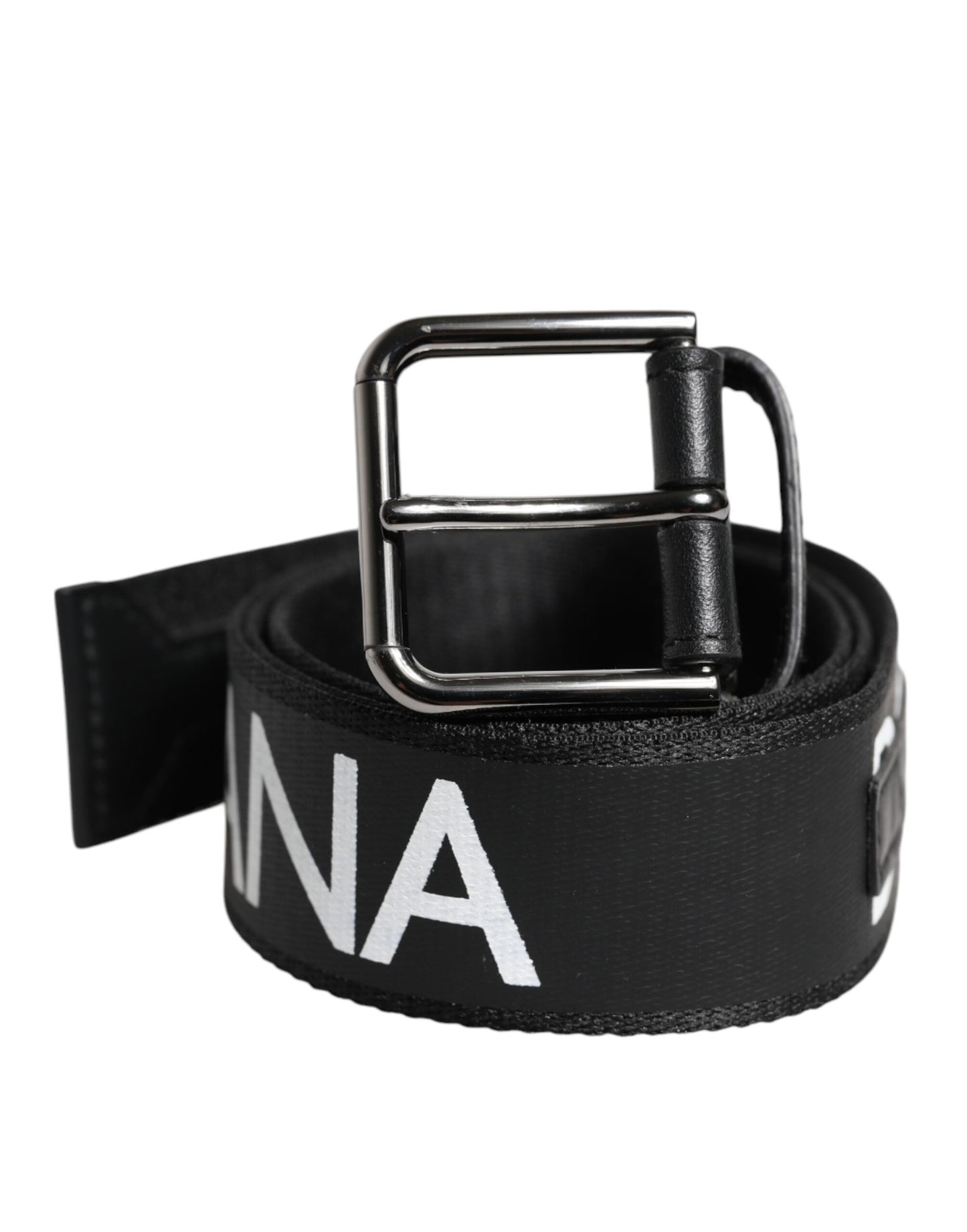 Dolce & Gabbana Black Leather Classic Metal Logo Buckle Belt Dolce & Gabbana