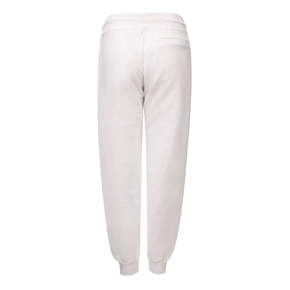 GCDS White Cotton Joggers Workout Pants