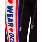GCDS Black Cotton Joggers Workout Pants