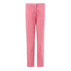 Lardini Elegant Cotton Pink Trousers for Sophisticated Style