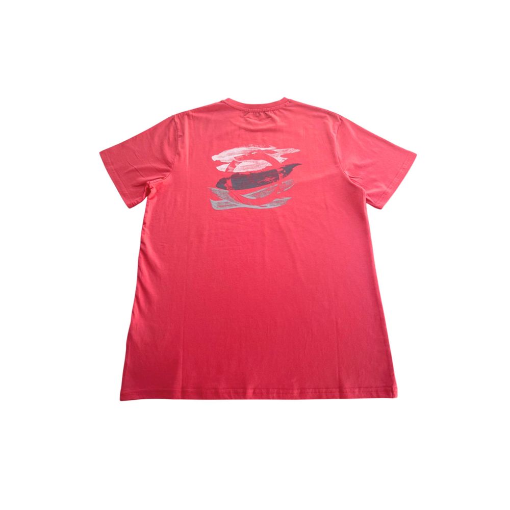 Trussardi Beachwear Red Cotton Men T-Shirt Trussardi Beachwear