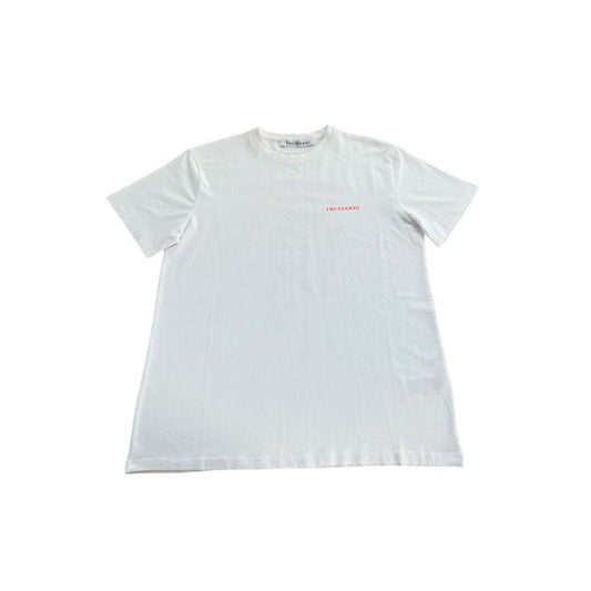 Trussardi Beachwear White Cotton Men's T-Shirt Trussardi Beachwear