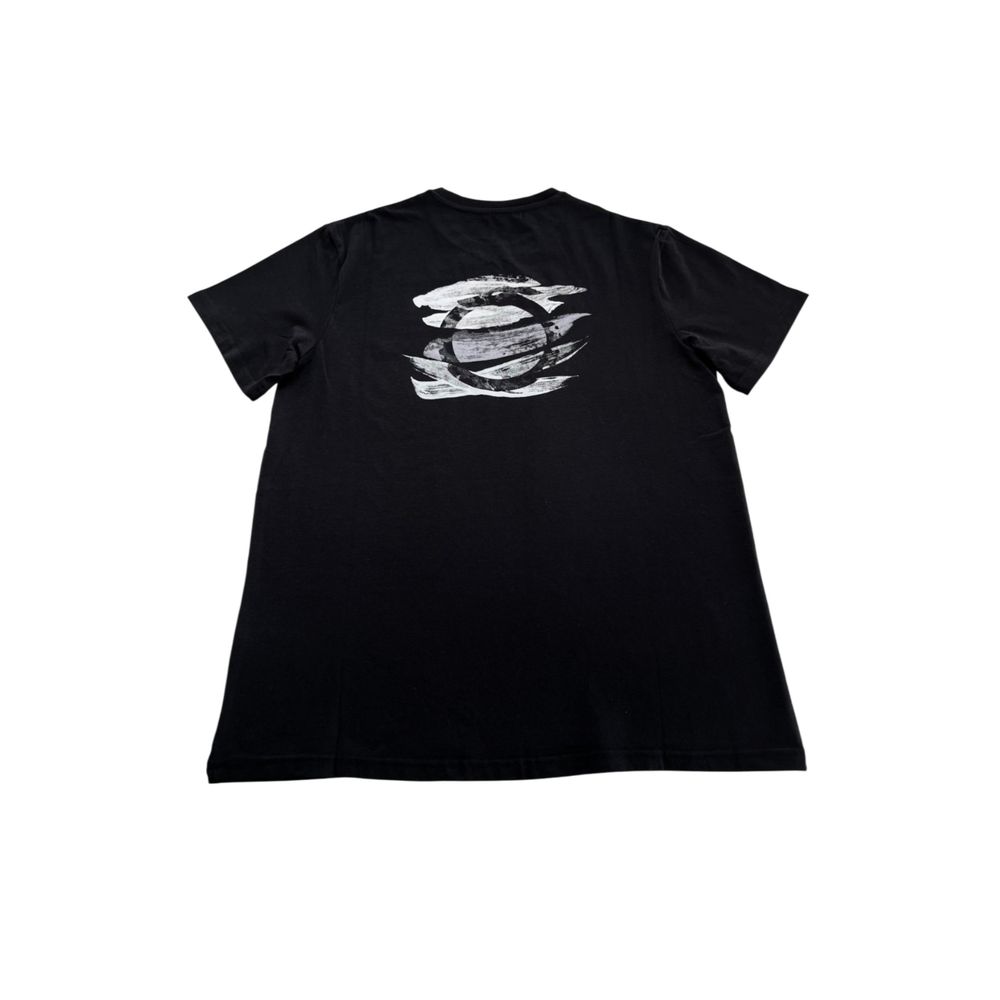 Trussardi Beachwear Black Cotton Men T-Shirt Trussardi Beachwear
