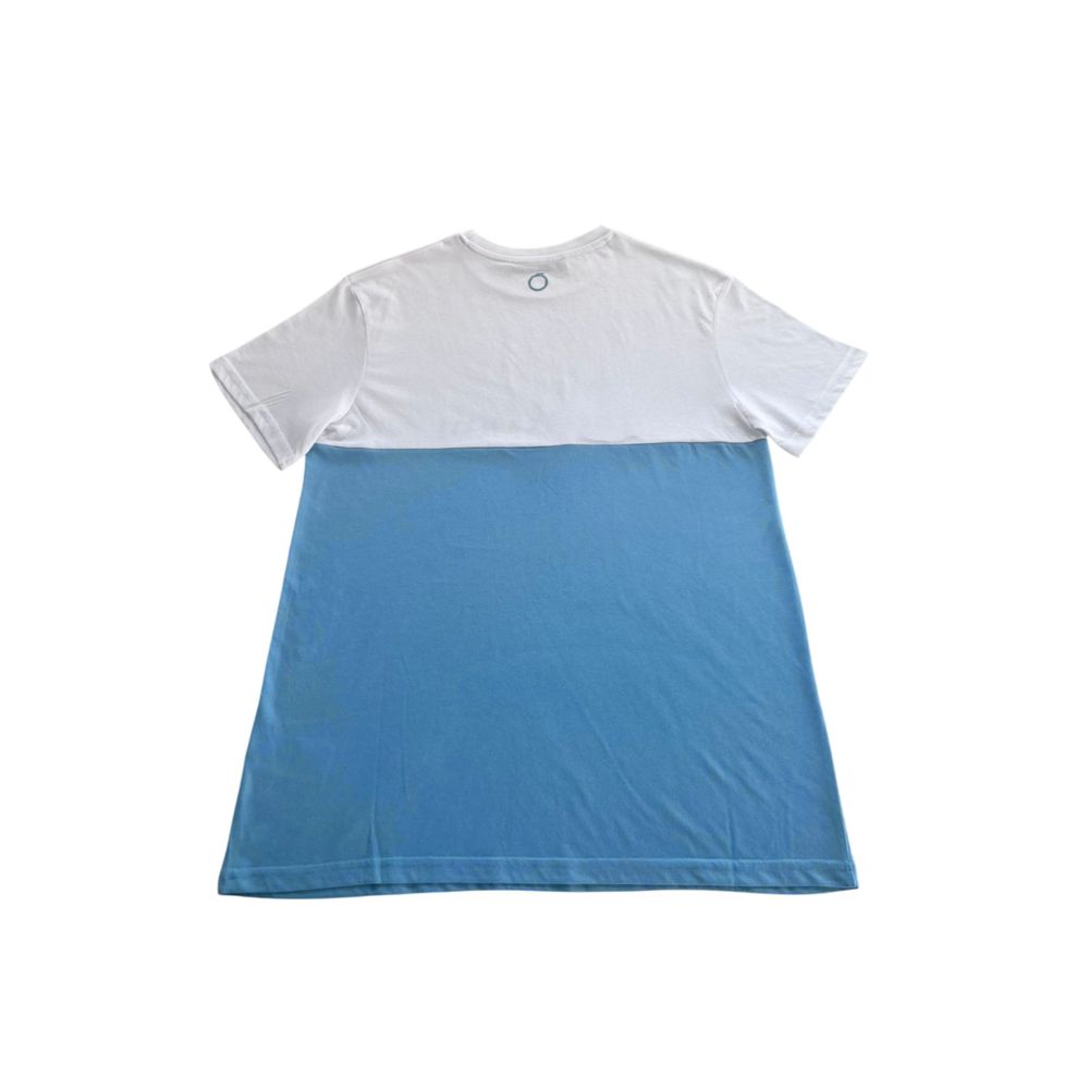 Trussardi Beachwear Light Blue Cotton Men T-Shirt Trussardi Beachwear