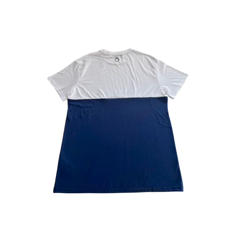 Trussardi Beachwear Blue Cotton Men T-Shirt Trussardi Beachwear