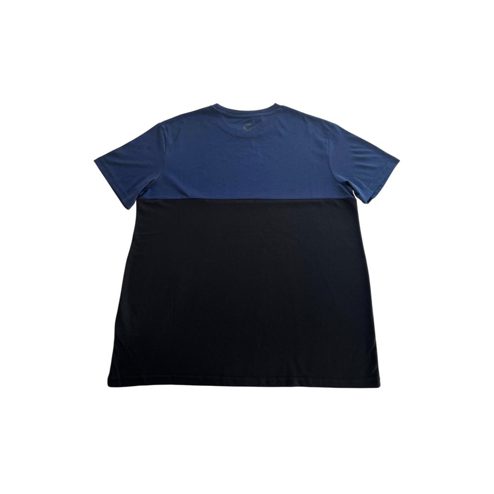 Trussardi Beachwear Blue Cotton Men T-Shirt Trussardi Beachwear