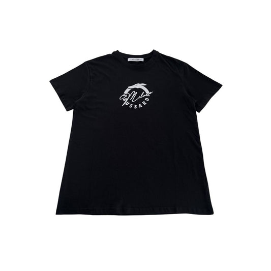 Trussardi Beachwear Black Cotton Men T-Shirt Trussardi Beachwear