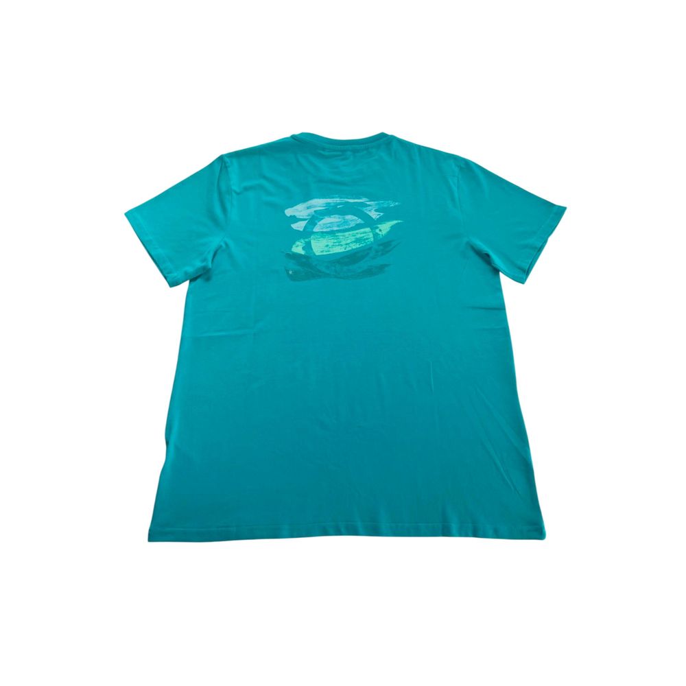 Trussardi Beachwear Light Blue Cotton Men T-Shirt Trussardi Beachwear
