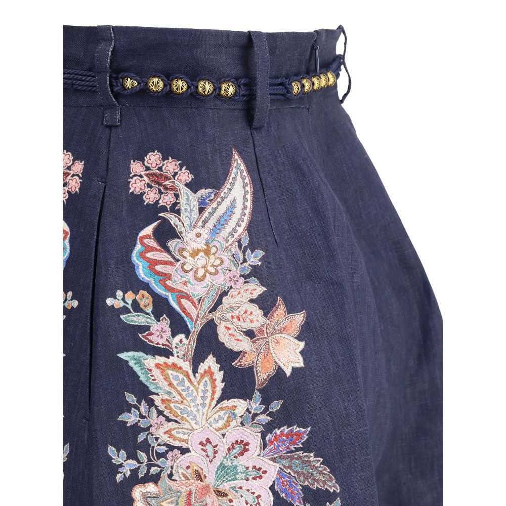 Zimmermann Rhiannon Tuck Shorts Zimmermann