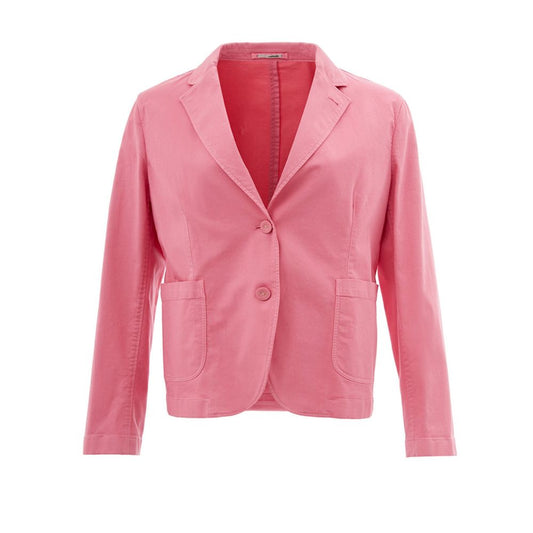 Lardini Elegant Pink Cotton Jacket for Her Lardini