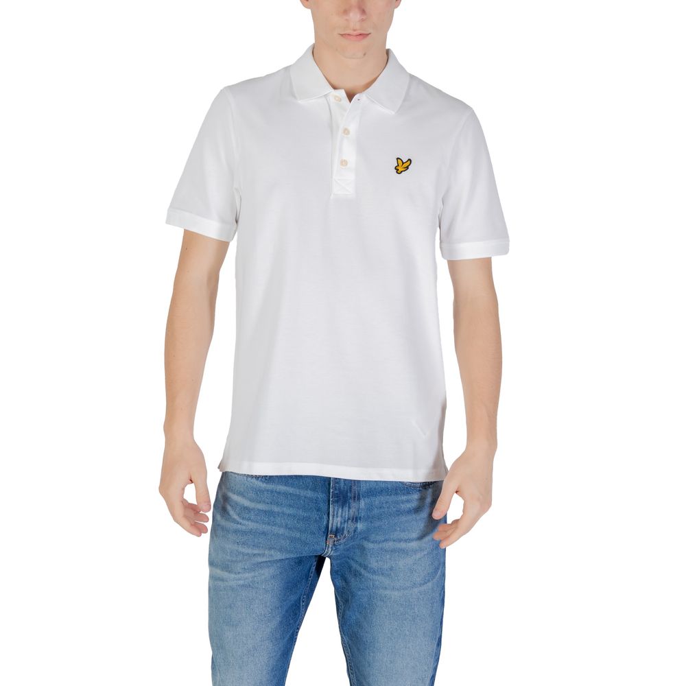 Lyle & Scott White Cotton Polo Shirt Lyle & Scott