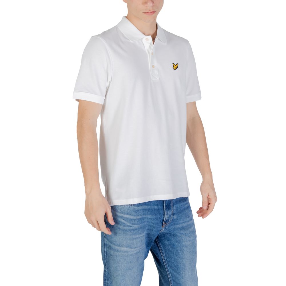 Lyle & Scott White Cotton Polo Shirt Lyle & Scott