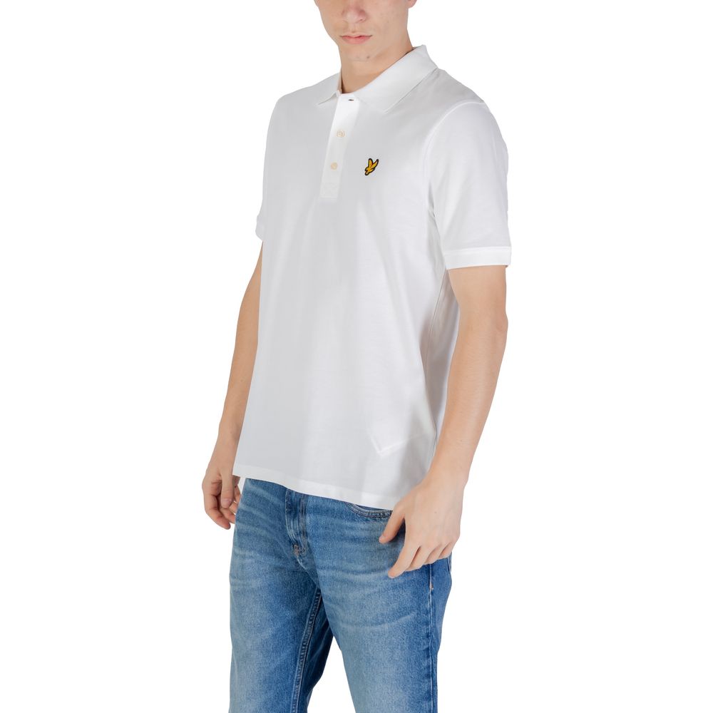 Lyle & Scott White Cotton Polo Shirt Lyle & Scott