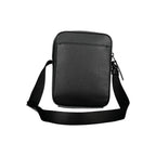 Calvin Klein sleek black shoulder bag with logo detail, featuring a minimalist design and adjustable strap.