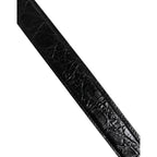 Dolce & Gabbana Black Alligator Leather Bag Shoulder Strap