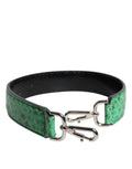 Dolce & Gabbana Black Green Exotic Leather Bag Shoulder Strap - Eljoys Fashion 