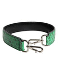 Dolce & Gabbana Black Green Exotic Leather Bag Shoulder Strap