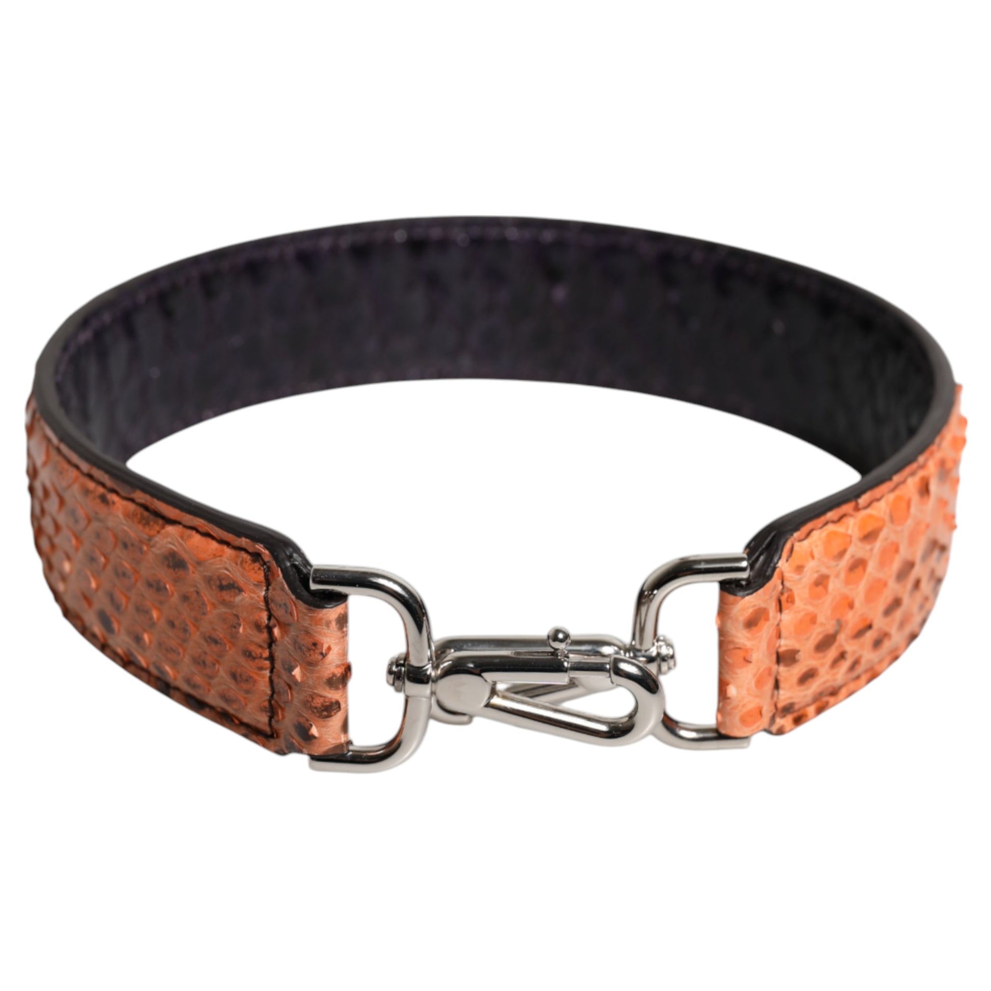Dolce & Gabbana Black Beige Exotic Leather Bag Shoulder Strap Dolce & Gabbana