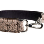 Dolce & Gabbana Black Cream Exotic Leather Bag Shoulder Strap