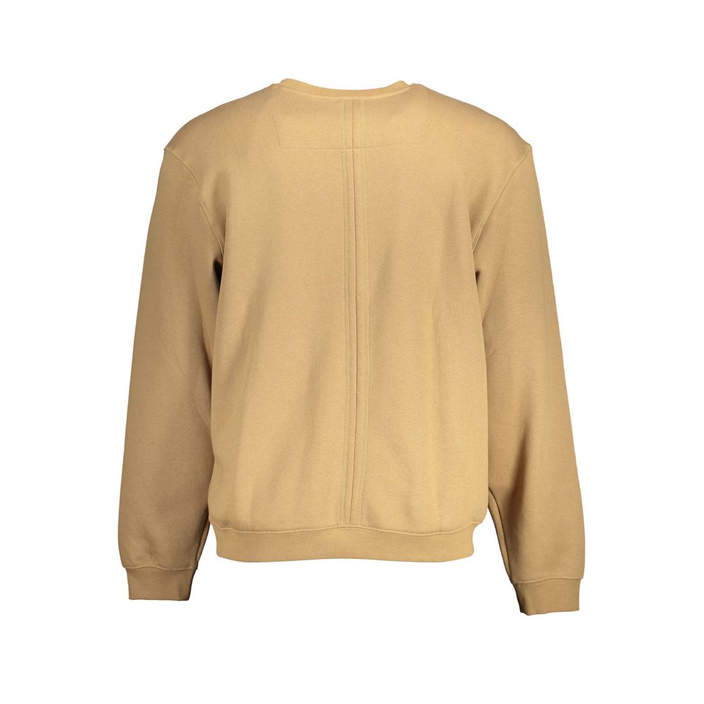 Guess Jeans Beige Cotton Unisex Sweatshirt Guess Jeans
