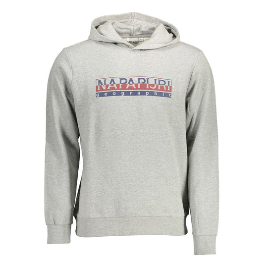 Napapijri Gray Cotton Men Sweater Napapijri