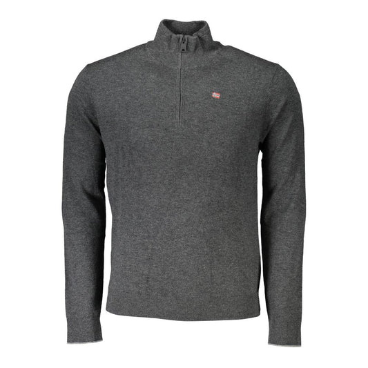 Napapijri Gray Fabric Men Sweater Napapijri