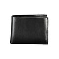 Calvin Klein Nero leather men's wallet with multiple card slots and a sleek, minimalist design.