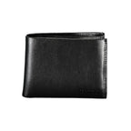 Calvin Klein Nero leather men's wallet with multiple card slots and a sleek, minimalist design.