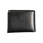 Calvin Klein Nero leather men's wallet with multiple card slots and a sleek, minimalist design.