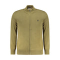 Timberland Verde organic cotton men's cardigan in green, featuring a button-up front and ribbed cuffs, casual and eco-friendly style.