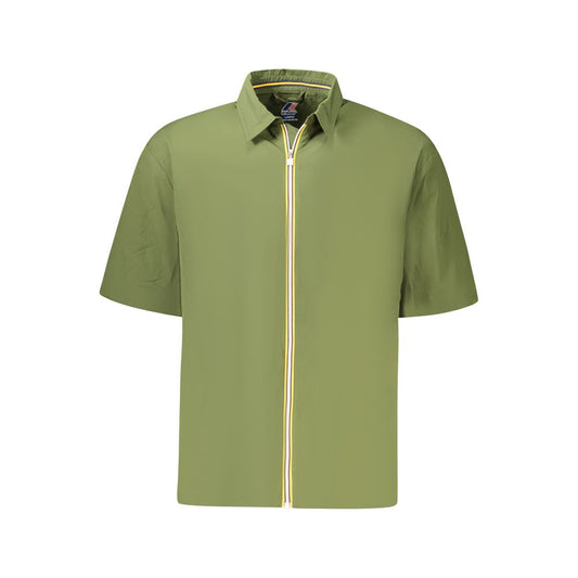 K-WAY Green Polyamide Men Jacket K-WAY