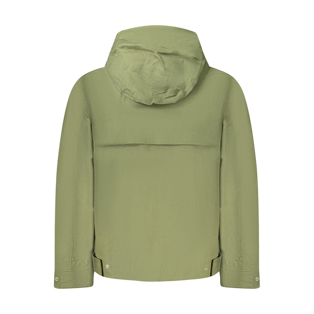 K-WAY Green Linen Men Jacket K-WAY